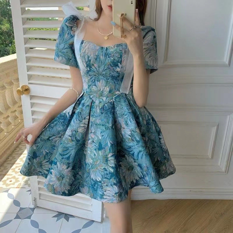 Floral dress Women's Summer French Style