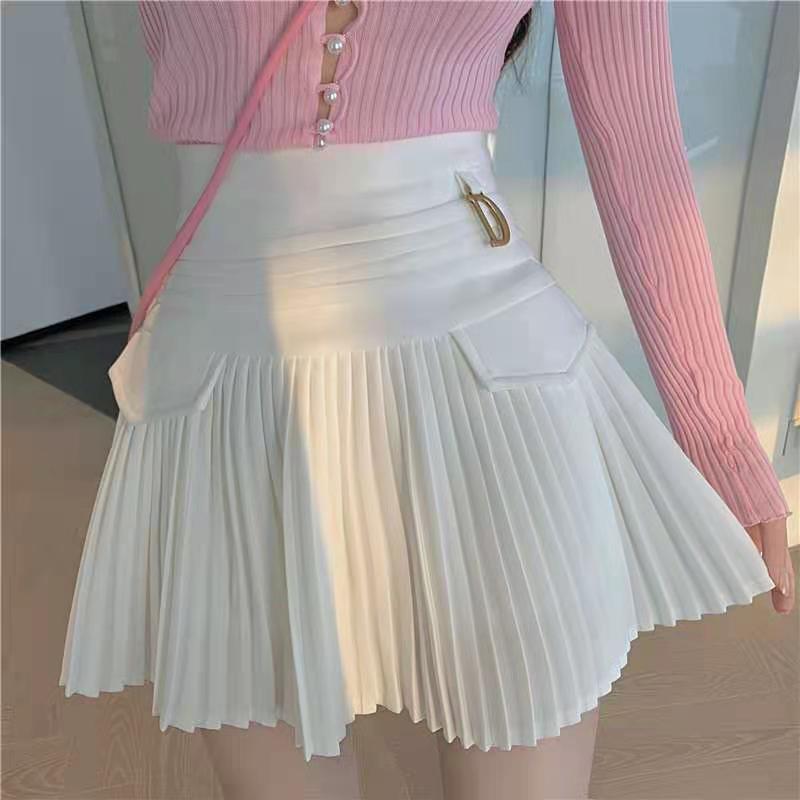 Velora pleated mini skirt