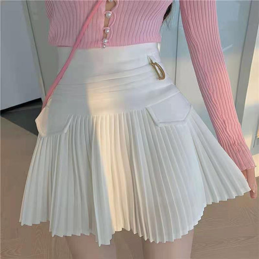 Velora pleated mini skirt