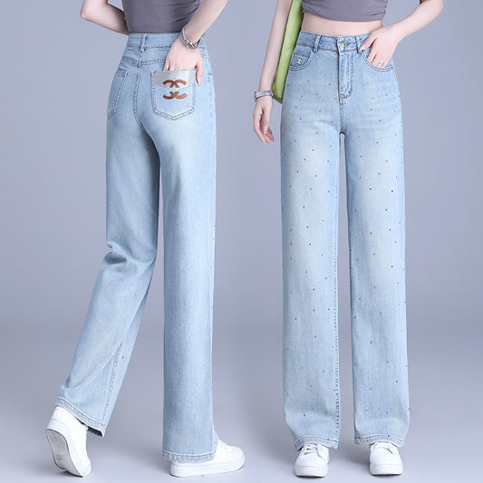 Velora high-waisted wide-leg  trend jeans