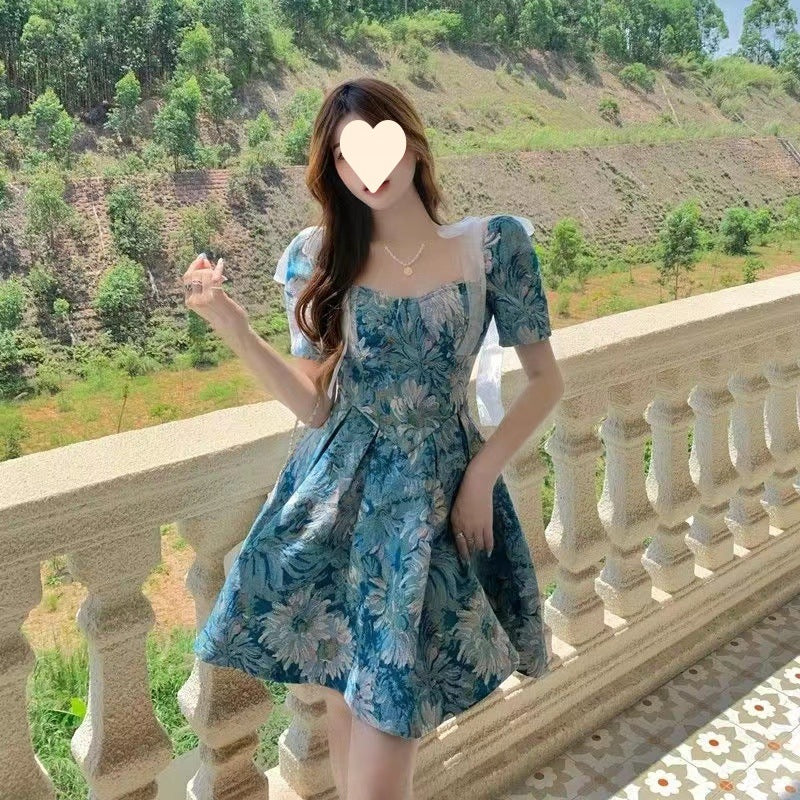Floral dress Women's Summer French Style