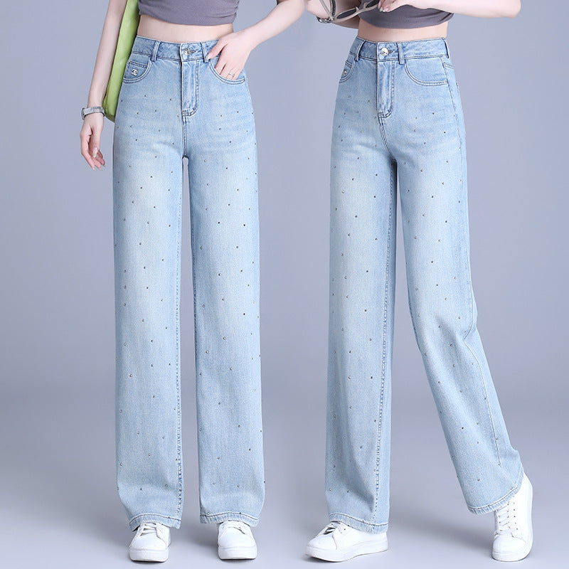Velora high-waisted wide-leg  trend jeans