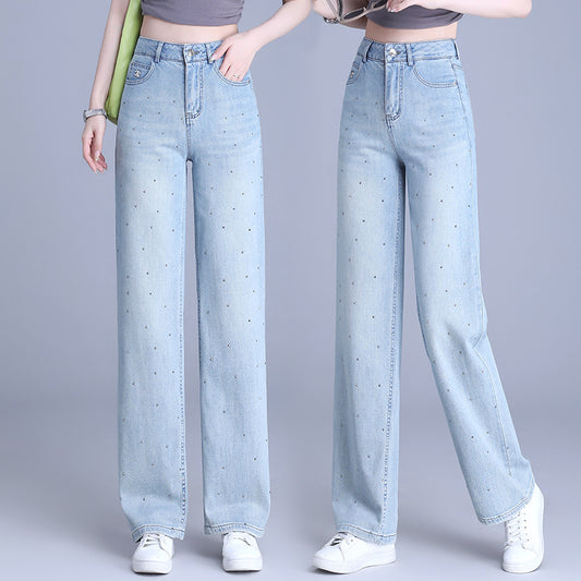Velora high-waisted wide-leg  trend jeans