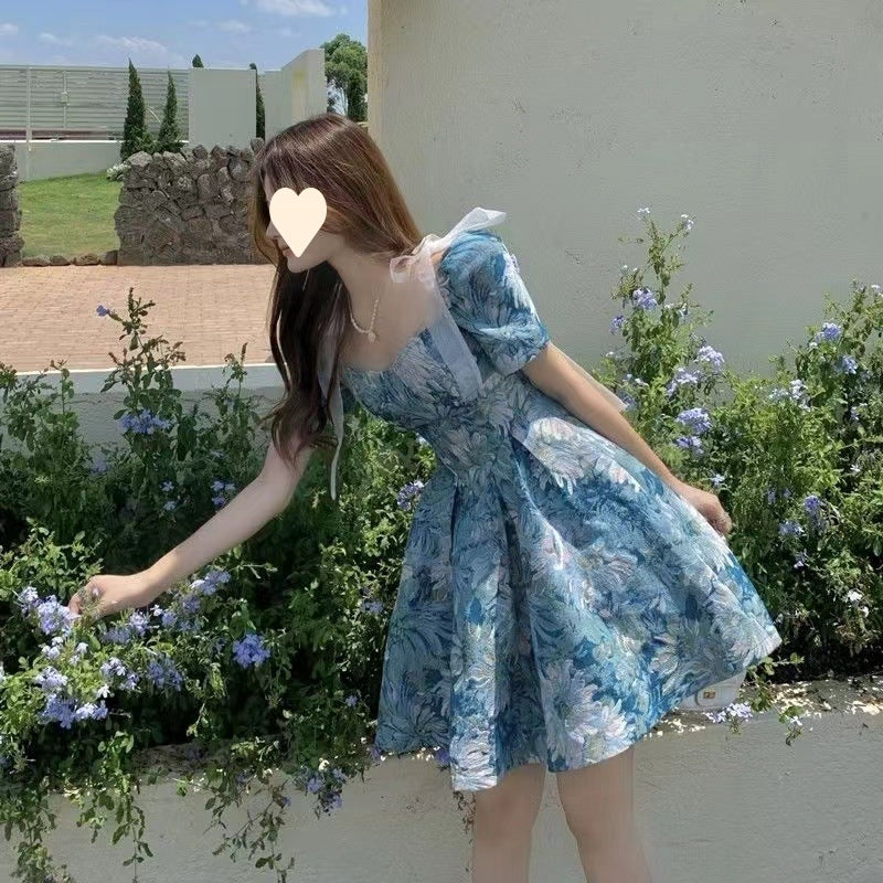 Floral dress Women's Summer French Style