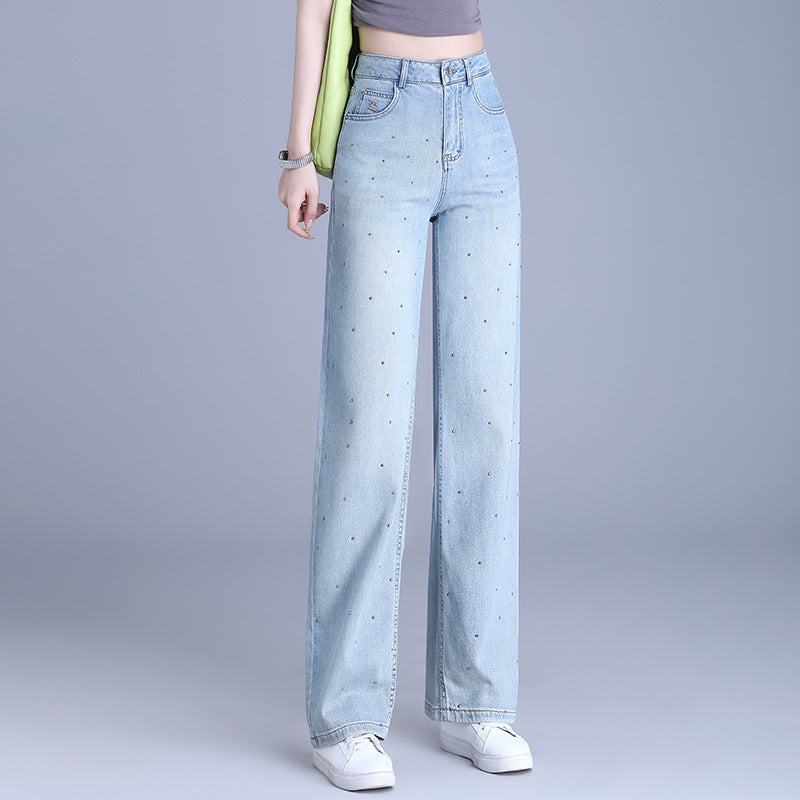 Velora high-waisted wide-leg  trend jeans