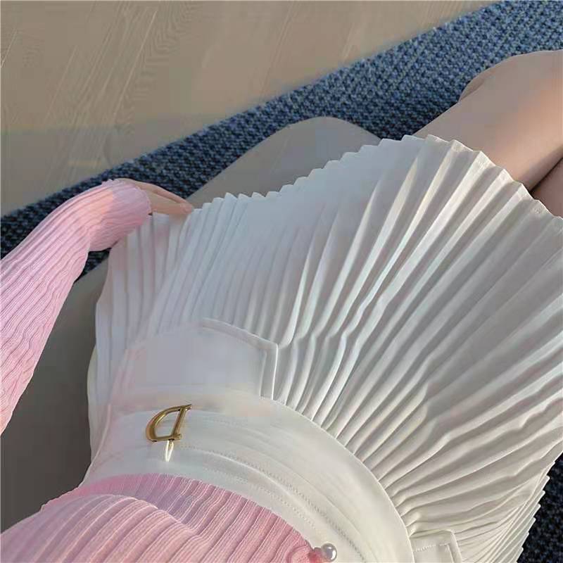 Velora pleated mini skirt