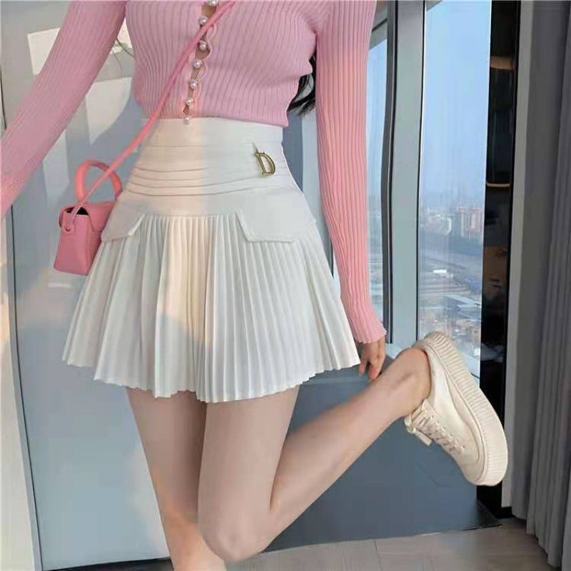 Velora pleated mini skirt