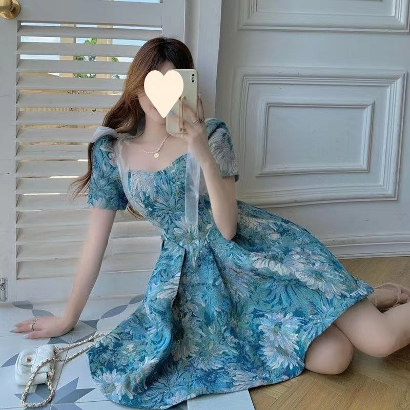 Floral dress Women's Summer French Style