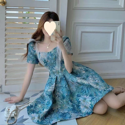 Floral dress Women's Summer French Style