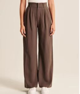 Velora high-waisted wide leg trousers