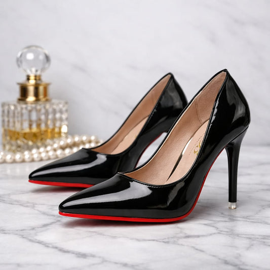 Velora classic pointed-toe stilettos "Red Sole Edition"